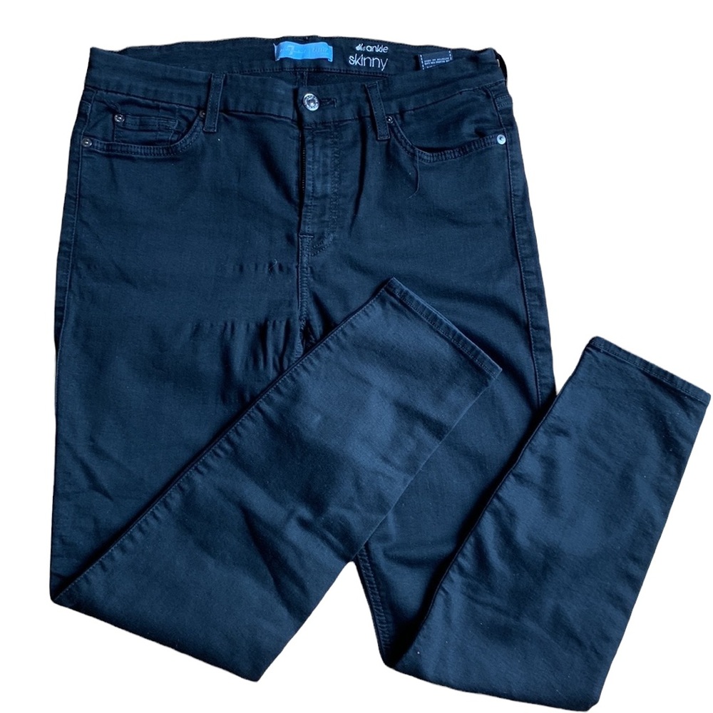 7 for all mankind Black Skinny Jeans